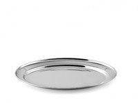 Plateau à servir inox oval 270x395mm