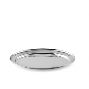 Plateau à servir inox oval 270x395mm