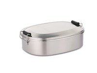Boîte casse-croute inox 140x180x60mm