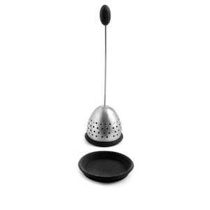 Boule à thé silicone/inox noir