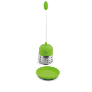 Boule à thé silicone/inox vert