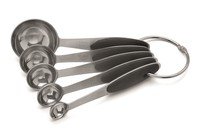 Set maatlepeltjes thee inox 1 tot 4 tassen - zwart