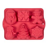 X-mas bakvorm silicone 6-dlg.