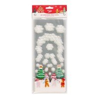 Zakjes cellofaan Gingerbread Snow Scene 20st.
