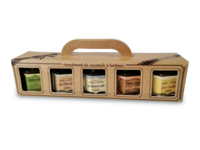 Caramel smeerpasta - 5x50g (noten,chocolade,gezouten boter,calvados,vanille)