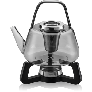 Theekan glas met zeef 1200ml + theepot warmer Chavelle (1/2) - LT04/2026