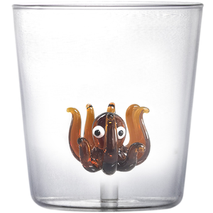 Glas met Octopus borosilicaat 350ml