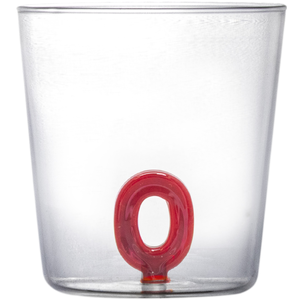 Glas met letter O borosilicaat 350ml