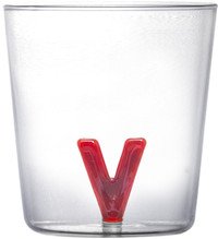 Glas met letter V borosilicaat 350ml
