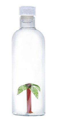 Fles met Palmboom borosilicaat 1,1l
