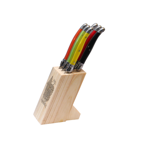 Messenblok + 6 messen Laguiole