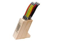 Messenblok + 6 messen Laguiole