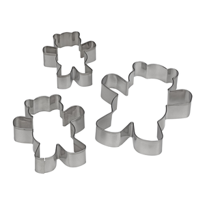 Uitsteekvorm Beer inox - Set 3st.
