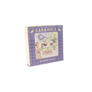 Caramels beurre salé - boîte bois carrée 75g