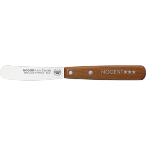 Botermes 8cm Iconic kersenhout bleek - lemmet effen
