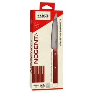 Tafelmes 11cm Silhouette rood - Set 4st.