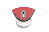 Coupe-pizza inox rouge