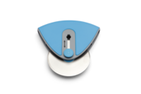 Coupe-pizza inox bleu