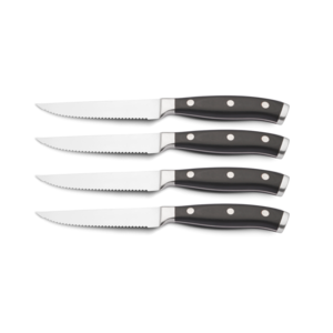 Couteau à steak grossier 24cm - set 4pcs. dans une boîte en bois