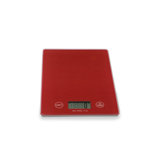 Digitale keukenweegschaal tot 5kg rood