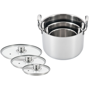 Kookpot 3st. inox Ø16/20/24cm