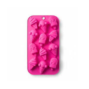 Ijsblokjesvorm silicone ijsjes 12-dlg.