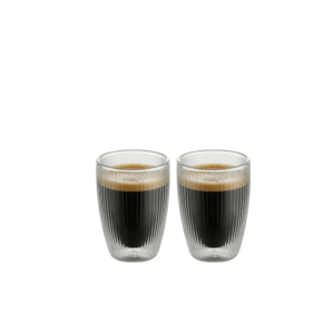 Verre à double paroi 80ml 2pcs