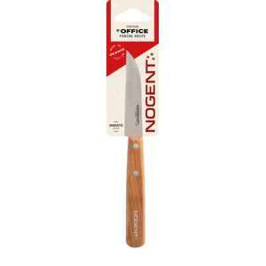 Officemes 8cm Iconic kersenhout bleek - recht lemmet