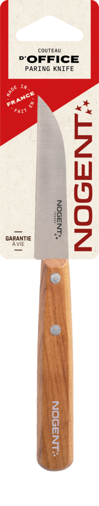 Officemes 8cm Iconic kersenhout bleek - recht lemmet
