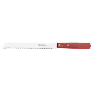 Broodmes 19cm Iconic kersenhout donker