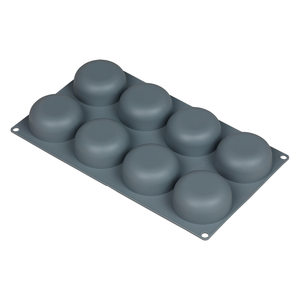Rondjes bakvorm silicone 8-dlg.