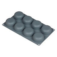 Rondjes bakvorm silicone 8-dlg.