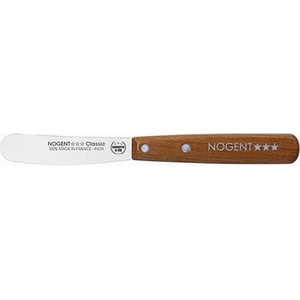 Botermes 8cm Iconic kersenhout donker - lemmet effen