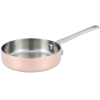 Sauteerpan Ø12cm h3cm koper inox
