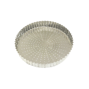 Taartvorm gekarteld geperforeerd zwaar blik Ø22cm h2,8cm
