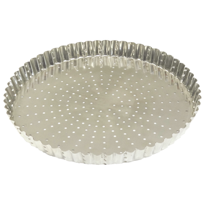 Taartvorm gekarteld geperforeerd zwaar blik Ø32cm h2,8cm