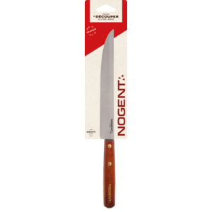Vleesmes 19cm Iconic kersenhout donker - effen mes
