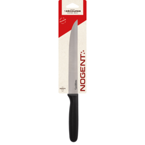 Vleesmes 19cm Polypro zwart - effen mes