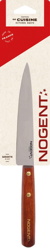 Keukenmes 15cm Iconic kersenhout donker - effen