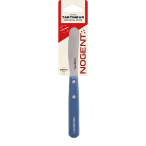 Botermes 8cm Iconic pauwblauw - lemmet effen