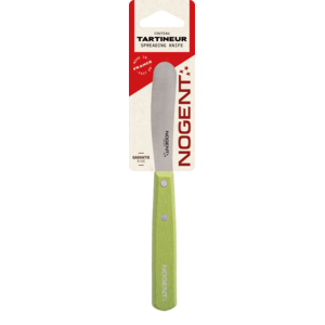 Botermes 8cm Iconic olijfgroen - lemmet effen