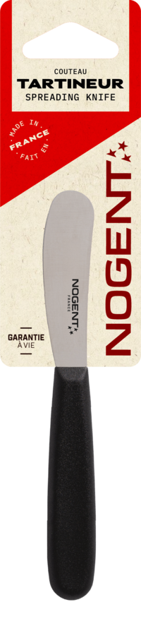 Botermes 6cm Polypro zwart - lemmet effen
