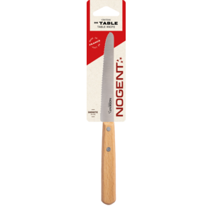 Tafelmes 11cm Iconic beukenhout - lemmet gekart.3mm