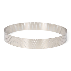 Taartring geperforeerd inox Ø24cm h3,5cm