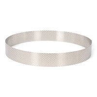 Taartring geperforeerd inox Ø24cm h3,5cm
