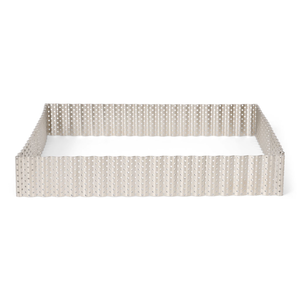 Taartring geperforeerd inox 23cm h3,5cm