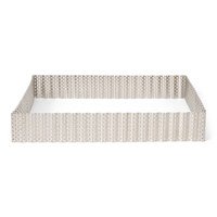 Taartring geperforeerd inox 23cm h3,5cm