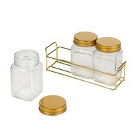 Bewaardoos 260ml (3st.) met rek