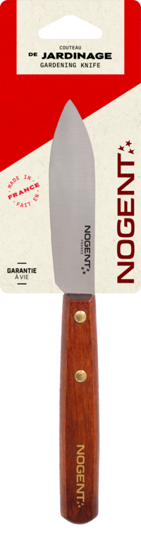 Couteau de jardinage 10cm Iconic merisier
