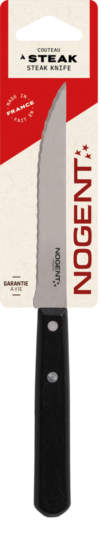 Couteau steak 11cm Iconic noir